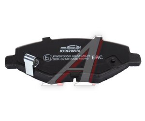 Изображение 4, KWBP0059 Колодки тормозные CHERY Amulet (06-) передние (4шт.) KORWIN