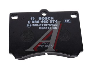 Изображение 4, 0986460974 Колодки тормозные MAZDA 323, MX3 (89-98) передние (4шт.) BOSCH