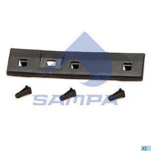 Изображение 1, 18100490 Накладка MERCEDES Sprinter (95-07) двери задней внутренняя SAMPA