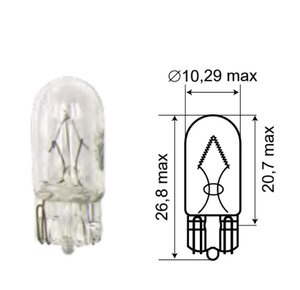 Изображение 2, 61205бц Лампа 12V W5W T10W W2.1x9.5d МАЯК