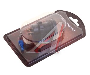 Изображение 1, PL9394 Розетка автомобильная встраиваемая 12V-24V 2USB вольтметр QC3.0 PRO LEGEND