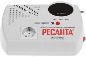 Изображение 12, РЕСАНТА АСН-500Н/1-Ц Стабилизатор напряжения однофазный цифровой 0.5кВт, 220В+/-8%,  КПД-97% настенный РЕСАНТА