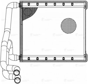 Изображение 3, LRh0823 Радиатор отопителя HYUNDAI Elantra (17-) LUZAR
