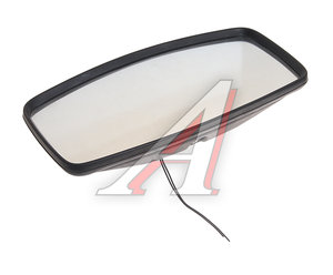 Изображение 1, V-8 (405х182мм) с/о Зеркало боковое ЗИЛ-5301, ПАЗ основное сферическое с подогревом 24V 405х182мм