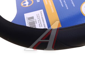 Изображение 3, KT 800338 Оплетка руля (M) 37-39см черная экокожа-алькантара KRAFT