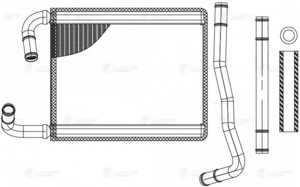 Изображение 3, LRh3014 Радиатор отопителя BYD F3 LUZAR