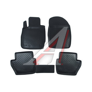 Изображение 1, NPL-PO-22-61 Коврик салона FORD Fiesta (08-) полиуретан 4шт. NORPLAST
