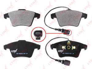 Изображение 2, BD8006 Колодки тормозные VW Touareg (06-10) передние (4шт.) LYNX
