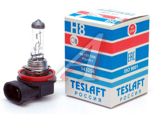 Изображение 1, 143254 Лампа 12V H8 35W PGJ19-1 800лм Стандарт TESLAFT (Россия)