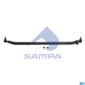 Изображение 1, 097.920-01 Тяга рулевая DAF поперечная L=1522мм SAMPA