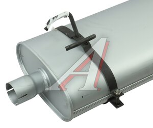Изображение 3, 3302-1201010-10 Глушитель ГАЗ-3302, 2217, 3307 ЕВРО-3 усиленный (хомут/фланец) ЮТАС