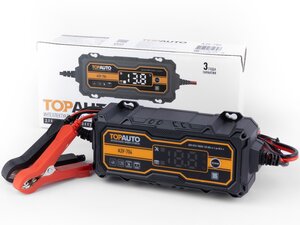 Изображение 2, АЗУ704 Устройство зарядное интеллектуальное 12V 4A 80Ач AGM/GEL LiFePO4 (автомат) ТОП АВТО