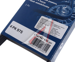Изображение 3, 1987947830 Ремень приводной поликлиновой 4PK975 BOSCH