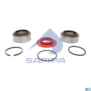 Изображение 1, 046.050 Подшипник ступицы SCANIA P, G, R, T series задний (комплект) SAMPA