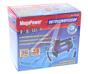 Изображение 5, M-11040B Компрессор автомобильный 30л/мин. 7атм. 12А 12V в прикуриватель MEGAPOWER