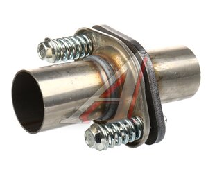 Изображение 2, CBD602.201 Фланец трубы глушителя d=50мм (кольцо, комплект крепежа, патрубки) ромб демпфер CBD