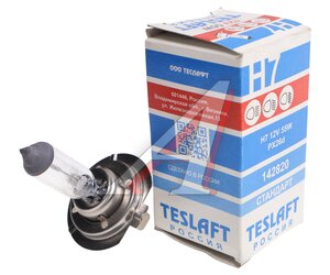 Изображение 2, 142820 Лампа 12V H7 55W PХ26d картон (1шт.) TESLAFT