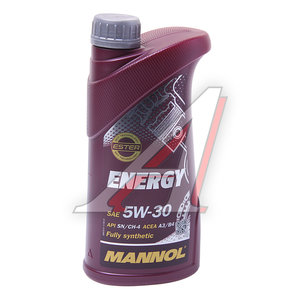 Изображение 1, 7016 Масло моторное ENERGY 5W30 SN/A3/B4 синт.1л 7511 MANNOL