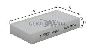 Изображение 2, AG562CF Фильтр воздушный салона HONDA HR-V (2шт.) GOODWILL