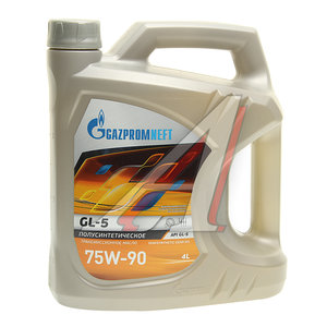 Изображение 1, 0253651868 Масло трансмиссионное GAZPROMNEFT GL-5 75W90 п/синт.4л