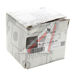 Изображение 3, A0074208520 Колодки тормозные MERCEDES C (W204) задние (4шт.) OE