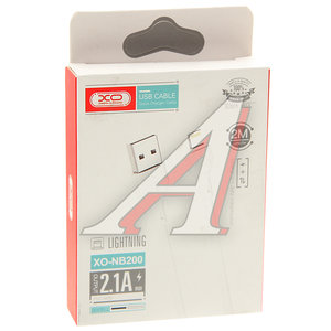 Изображение 2, NB200 White Кабель iPhone (5-) 2.1A 2м белый XO