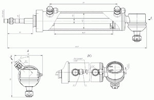 Изображение 3, 3308-3405011 Цилиндр силовой ГУР ГАЗ-3309, 4301, 66 ЦГ-30 БАГУ №