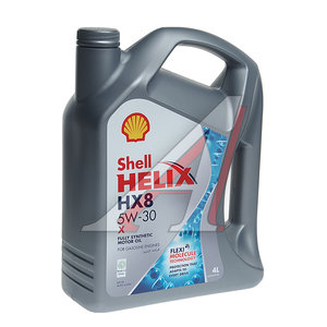 Изображение 1, 550061565 Масло моторное HELIX HX-8 5W30 A3/B4/SP синт.4л SHELL