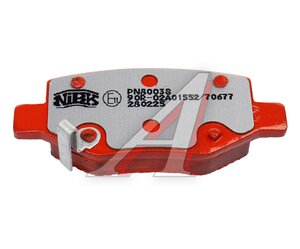 Изображение 4, PN8003S Колодки тормозные GEELY Belgee X50, Binyue, Coolray задние (4шт.) NIBK