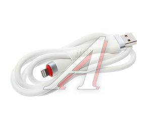Изображение 1, NB213 White Кабель iPhone (5-) 2.4A 1м белый XO
