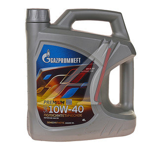 Изображение 1, 0253142211 Масло моторное Premium L SL/CF 10W40 синт.4л GAZPROMNEFT