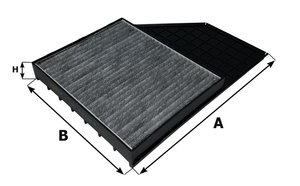 Изображение 2, AG1129CFC Фильтр воздушный салона MERCEDES Actros угольный 130x310x36 GOODWILL