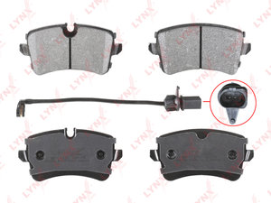 Изображение 2, BD1231 Колодки тормозные AUDI A6, A7 (11-) задние (4шт.) LYNX