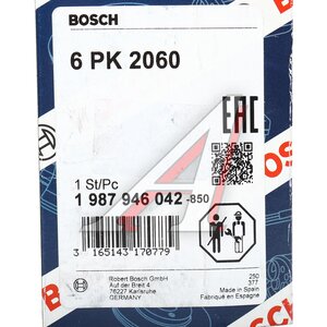 Изображение 6, 1987946042 Ремень приводной поликлиновой 6РК2060 BOSCH