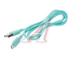 Изображение 1, NB156 Green Кабель micro USB 2.4A 1м зеленый XO