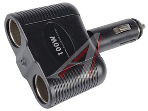 Изображение 1, NO.1643 Разветвитель прикуривателя 2-х гнездовой 12-24V OLESSON