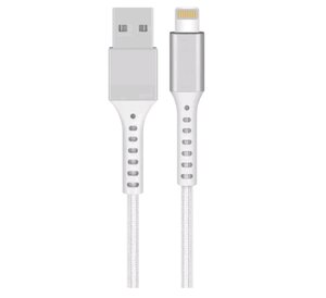 Изображение 1, BR202102 Кабель iPhone (5-) 1.2м серебро BROOKS