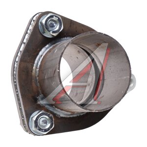 Изображение 2, 60FGP3 Фланец трубы глушителя d=60мм (прокладка, комплект крепежа, патрубки) треугольный TRANSMASTER