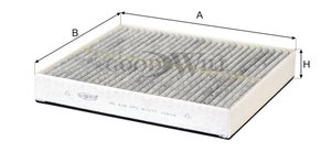 Изображение 3, AG418CFC Фильтр воздушный салона INFINITI FX35 (08-) угольный GOODWILL