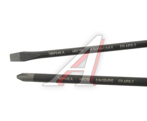 Изображение 2, ER-M08-2 Набор отверток SL5 5.5x100,  PH2 6x100 2 предмета ЭВРИКА
