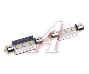Изображение 1, OP-F-CAN-39 Лампа светодиодная 12V C5W SV8.5-8 39мм бокс (2шт.) OPTIMA