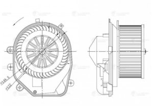 Изображение 9, LFH18D1 Мотор отопителя VW Passat (96-) AUDI A4 (94-) салона LUZAR