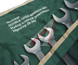 Изображение 2, RF-5103P Набор ключей рожковых 8-36мм 10 предметов на полотне ROCKFORCE