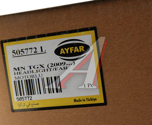 Изображение 6, 505772 Фара MAN TGX (09-) левая AYFAR