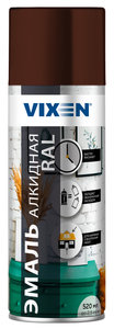 Изображение 1, VX-18012 Краска коричневая аэрозоль 520мл универсальная VIXEN