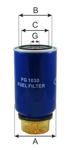 Изображение 4, FG1030 Фильтр топливный DONGFENG КАМАЗ-ЕВРО-3 (дв.CUMMINS) грубой очистки GOODWILL