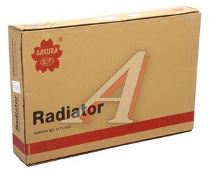 Изображение 4, 34714001 Радиатор PORSCHE Cayenne охлаждения двигателя SAKURA