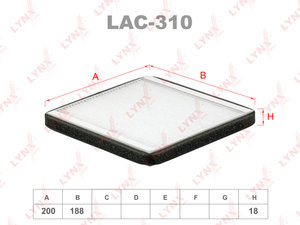 Изображение 1, LAC310 Фильтр воздушный салона MITSUBISHI Colt (04-) LYNX