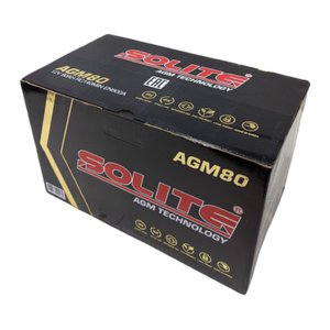 Изображение 7, 6СТ80(0) AGM80L Аккумулятор SOLITE AGM 80А/ч обратная полярность