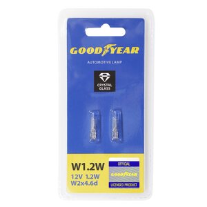 Изображение 1, GY015202 Лампа 12V W1.2W W2x4.6d блистер (2шт.) GOODYEAR